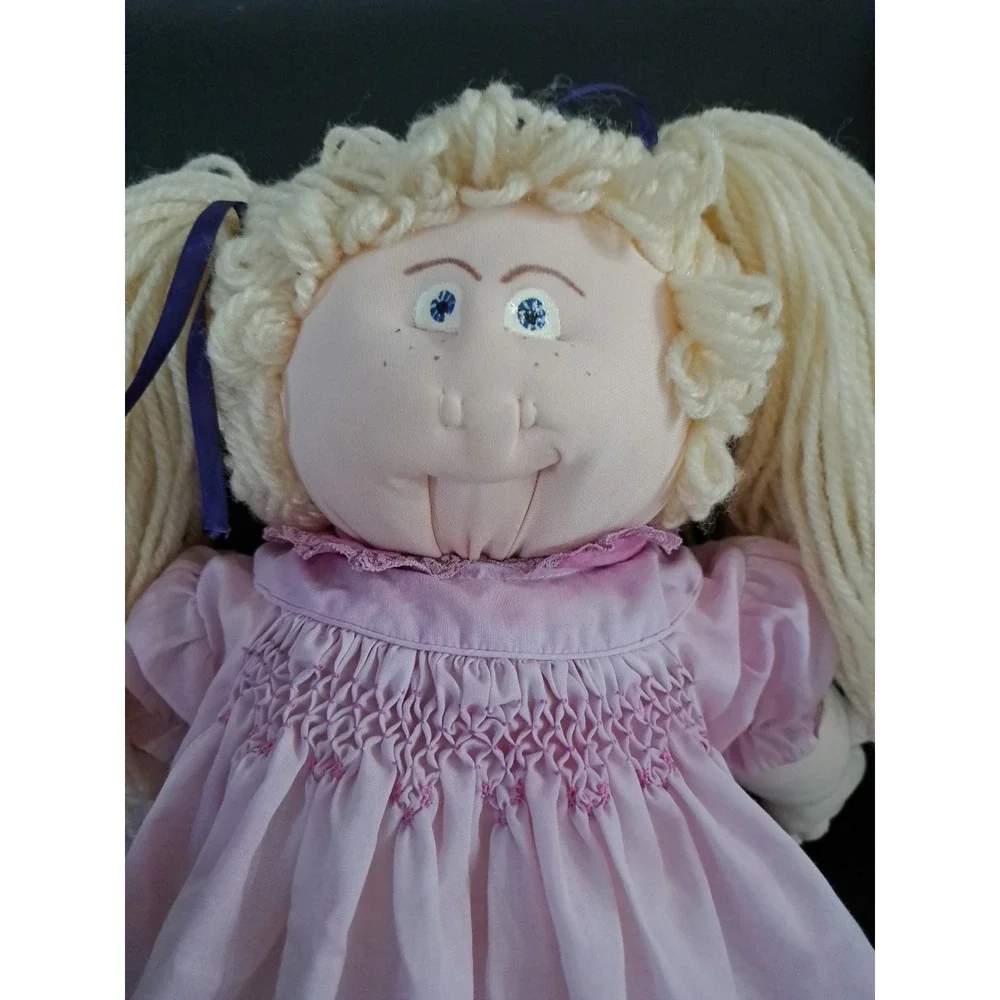 Rare Vintage Cabbage Style Handmade Doll‎ Louise Coker Signed 1984 Soft Girl
